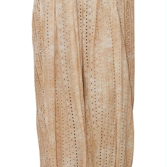 Free People Sweet Tea Eyelet Washed Lounge Trousers Embroidered Pants XS - Picture 4 of 7